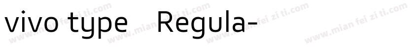vivo type 简 Regula字体转换